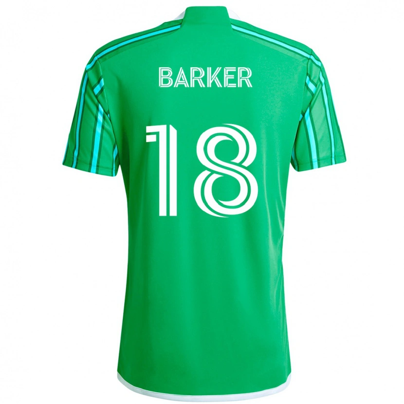 Danxen Homem Camisola Alicia Barker #18 Verde Branco Principal 2025/26 Camisa