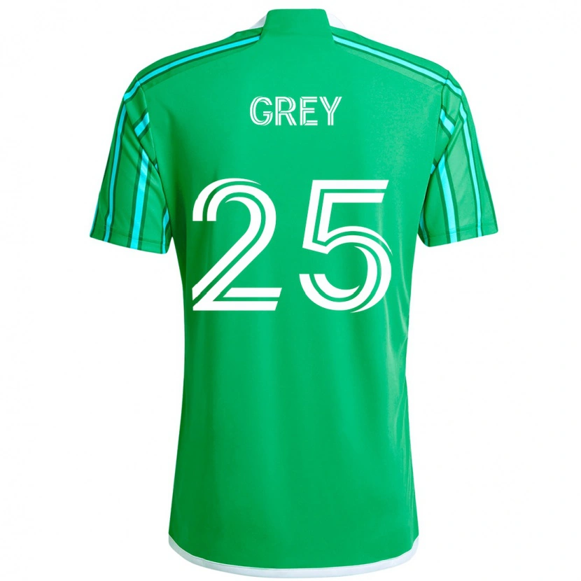 Danxen Homem Camisola Mireya Grey #25 Verde Branco Principal 2025/26 Camisa