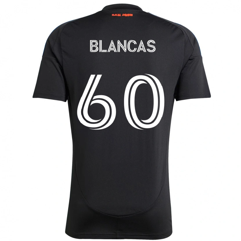 Danxen Homem Camisola Eduardo Blancas #60 Preto Azul Escuro Principal 2025/26 Camisa