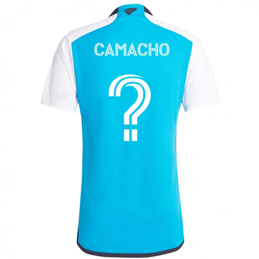 Danxen Homem Camisola Jaydus Camacho #0 Azul Celeste Branco Principal 2025/26 Camisa