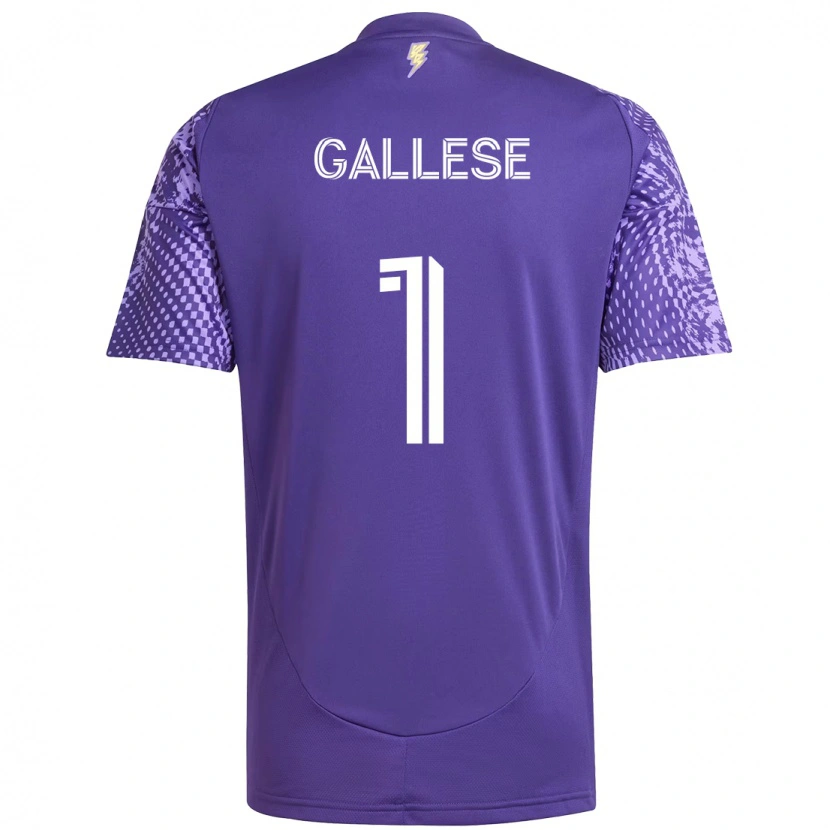 Danxen Homem Camisola Pedro Gallese #1 Roxo Branco Principal 2025/26 Camisa