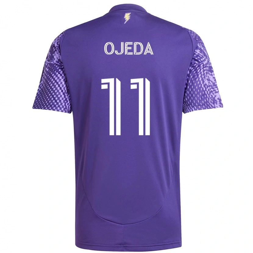 Danxen Homem Camisola Martín Ojeda #11 Roxo Branco Principal 2025/26 Camisa