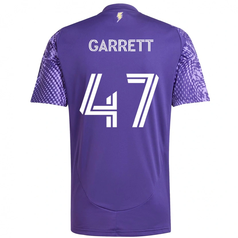 Danxen Homem Camisola Ian Garrett #47 Roxo Branco Principal 2025/26 Camisa
