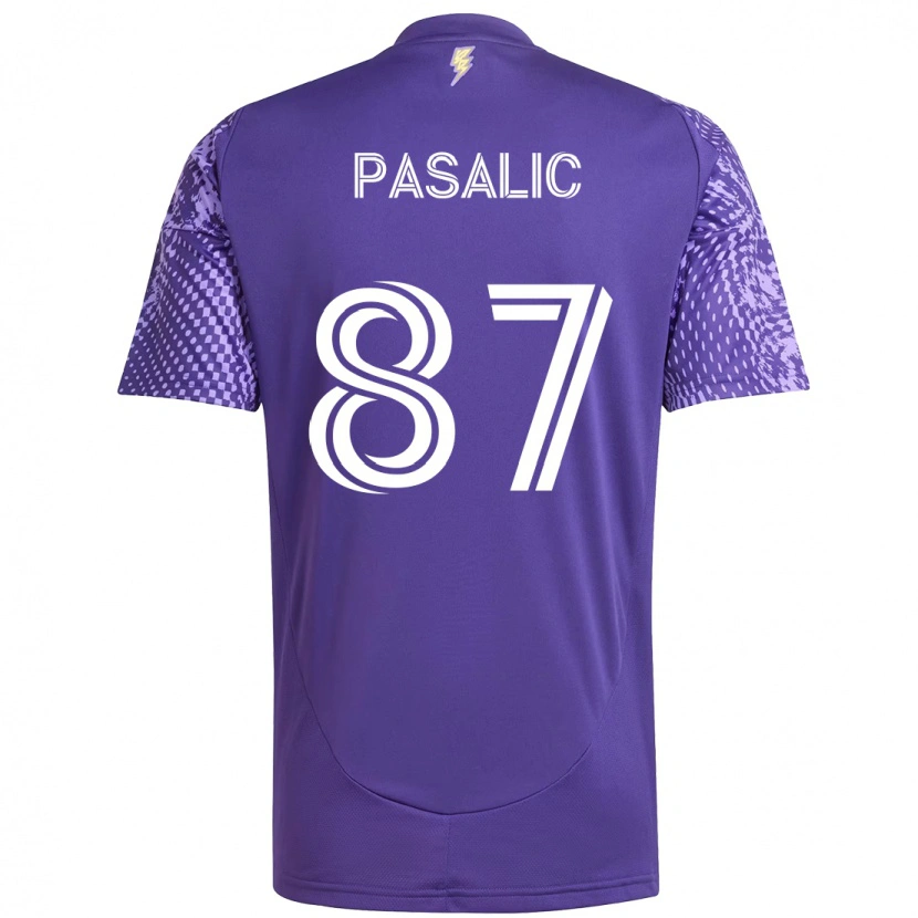 Danxen Homem Camisola Marco Pasalic #87 Roxo Branco Principal 2025/26 Camisa