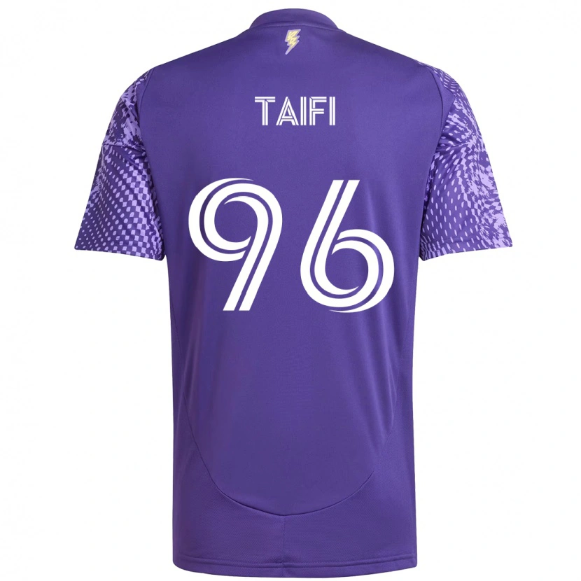 Danxen Homem Camisola Zakaria Taifi #96 Roxo Branco Principal 2025/26 Camisa