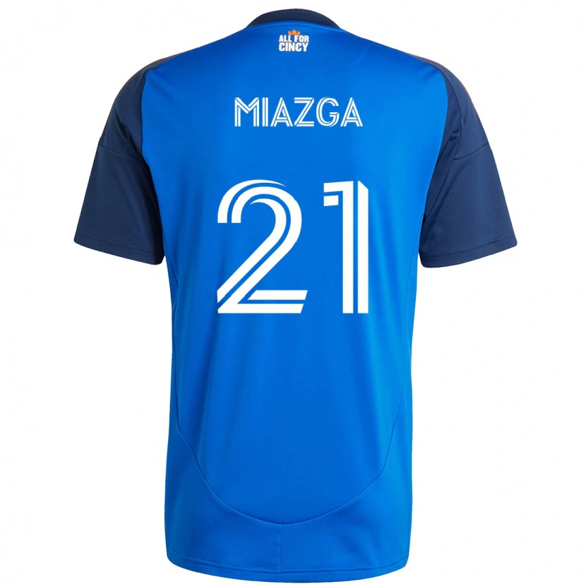 Danxen Homem Camisola Matt Miazga #21 Azul Escuro Laranja Principal 2025/26 Camisa