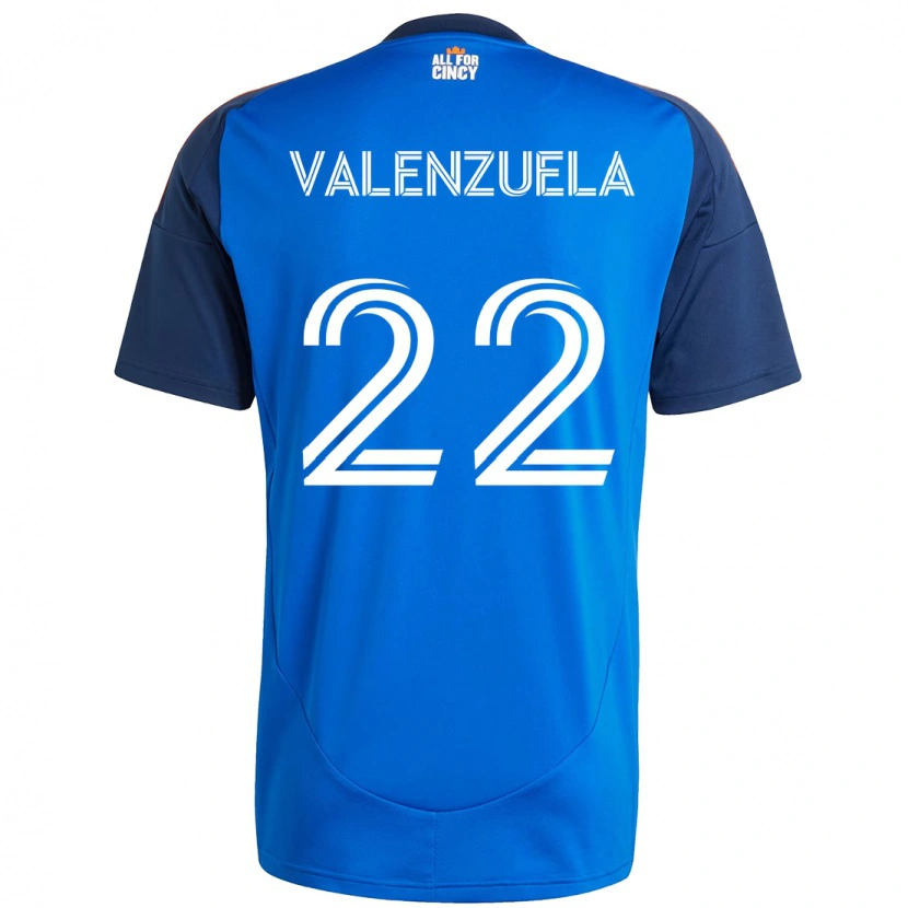 Danxen Homem Camisola Gerardo Valenzuela #22 Azul Escuro Laranja Principal 2025/26 Camisa
