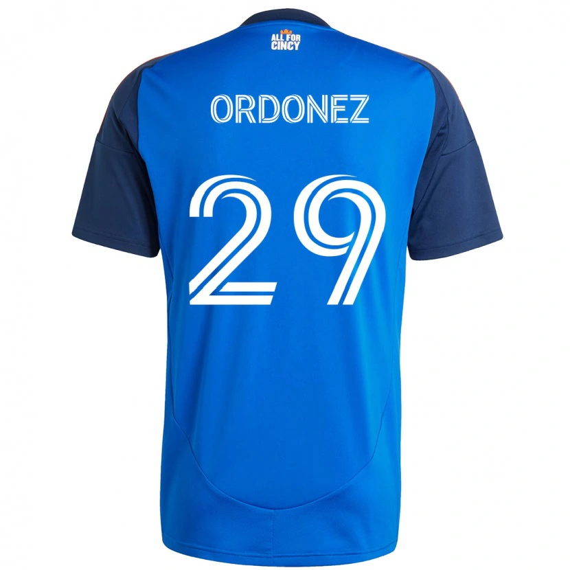 Danxen Homem Camisola Arquímides Ordóñez #29 Azul Escuro Laranja Principal 2025/26 Camisa