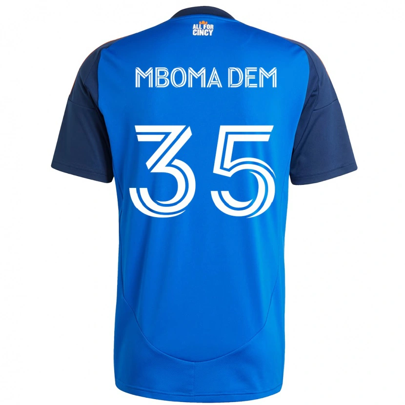 Danxen Homem Camisola Kenji Mboma Dem #35 Azul Escuro Laranja Principal 2025/26 Camisa