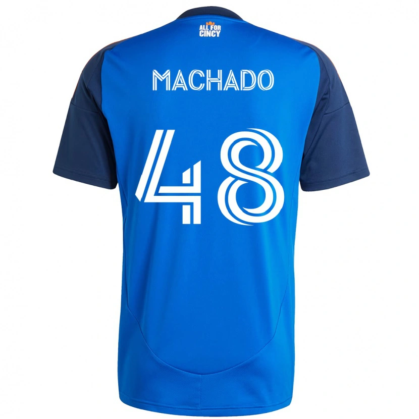 Danxen Homem Camisola Juan Machado #48 Azul Escuro Laranja Principal 2025/26 Camisa