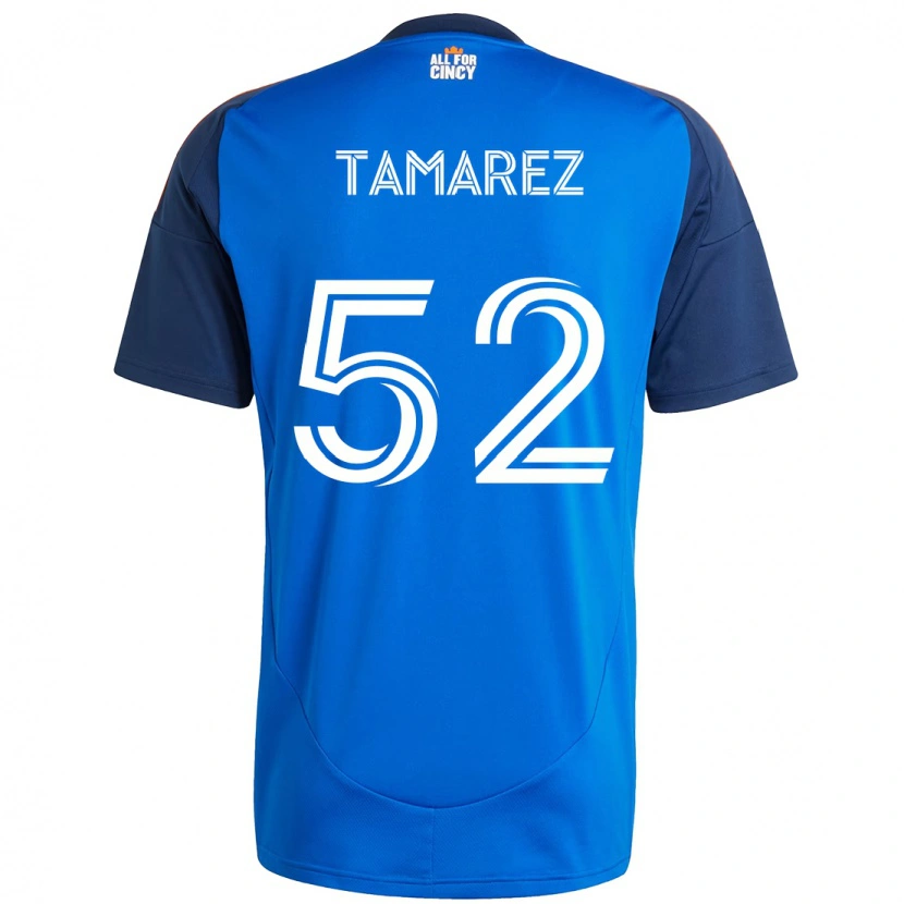 Danxen Homem Camisola Lucas Tamarez #52 Azul Escuro Laranja Principal 2025/26 Camisa