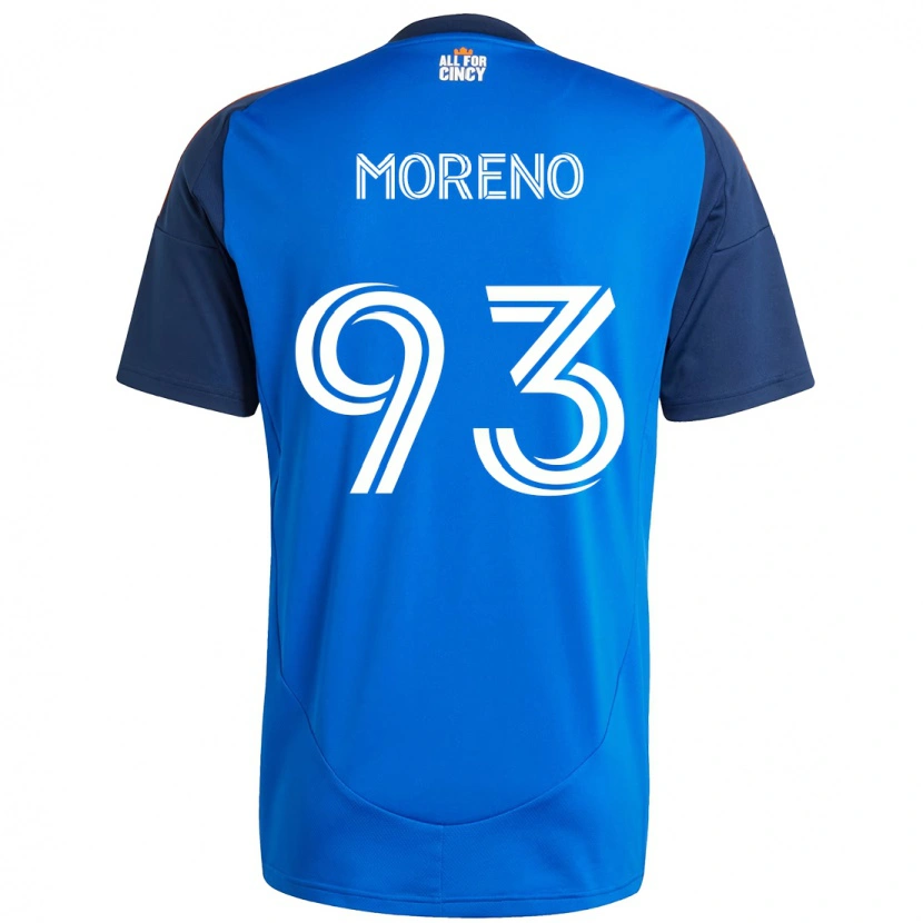 Danxen Homem Camisola Júnior Moreno #93 Azul Escuro Laranja Principal 2025/26 Camisa
