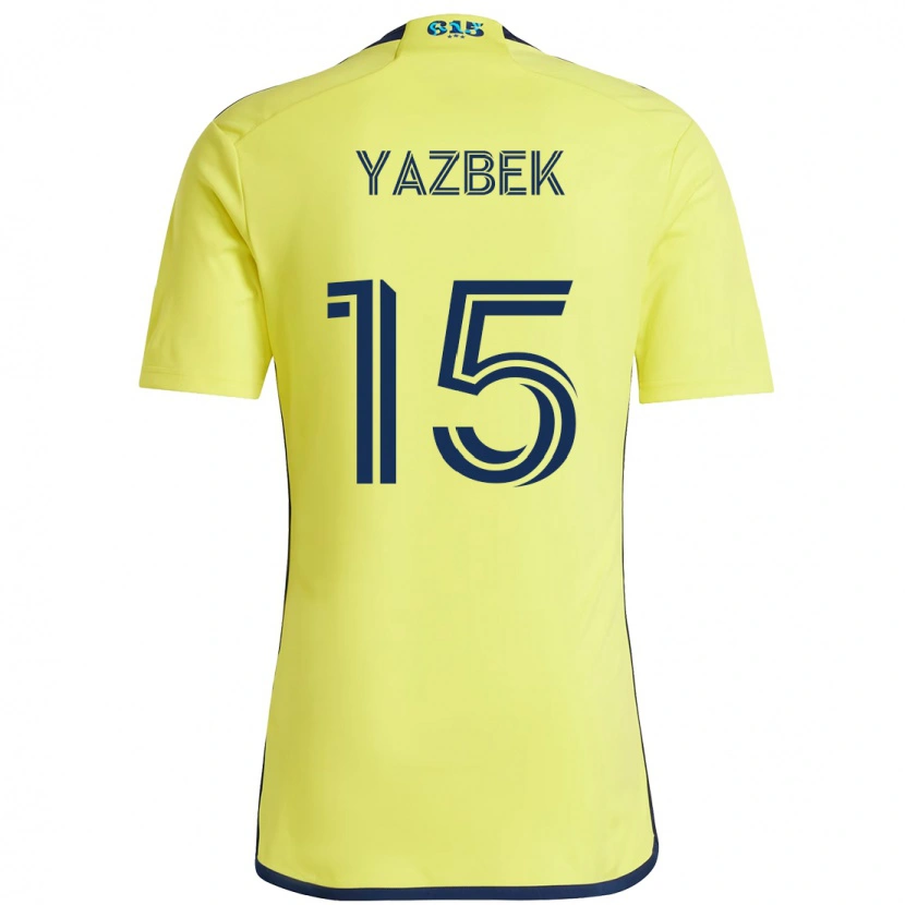 Danxen Homem Camisola Patrick Yazbek #15 Amarelo Azul Marinho Principal 2025/26 Camisa