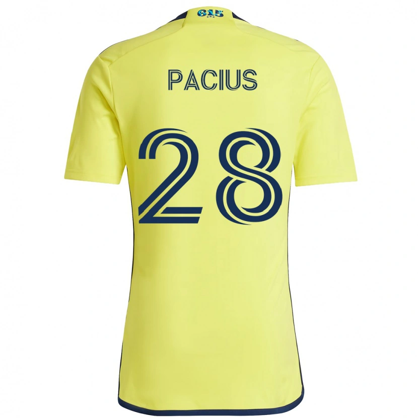 Danxen Homem Camisola Woobens Pacius #28 Amarelo Azul Marinho Principal 2025/26 Camisa