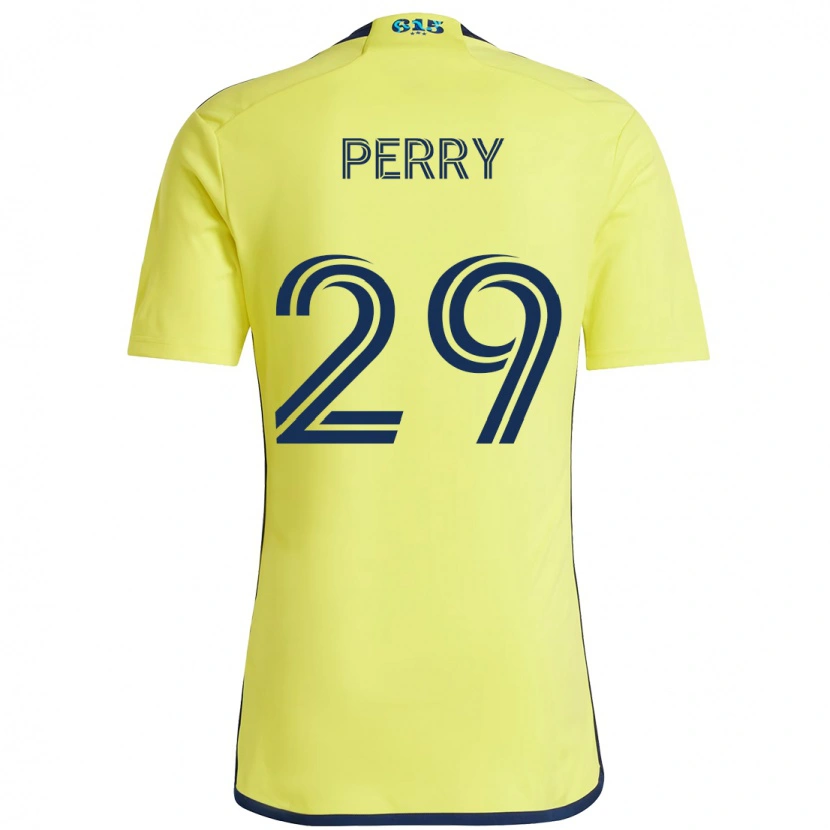 Danxen Homem Camisola Nebiyou Perry #29 Amarelo Azul Marinho Principal 2025/26 Camisa