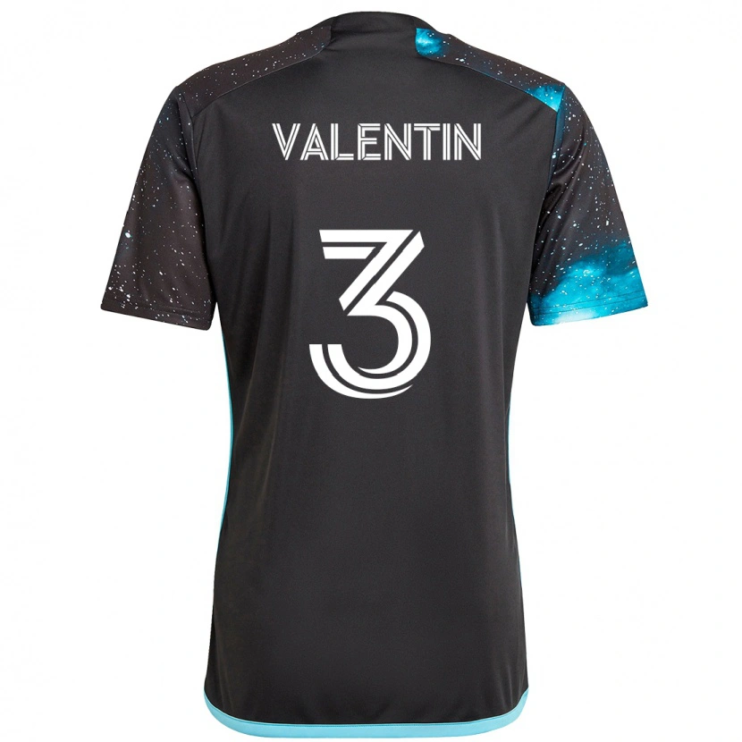 Danxen Homem Camisola Zarek Valentin #3 Preto Azul Principal 2025/26 Camisa