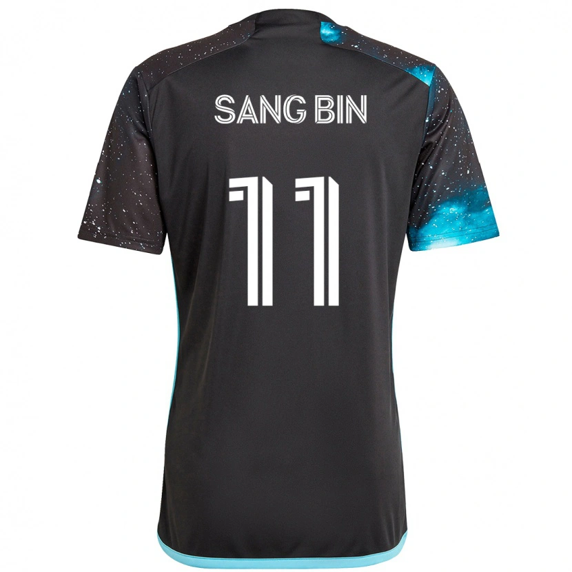 Danxen Homem Camisola Sang-Bin Jeong #11 Preto Azul Principal 2025/26 Camisa