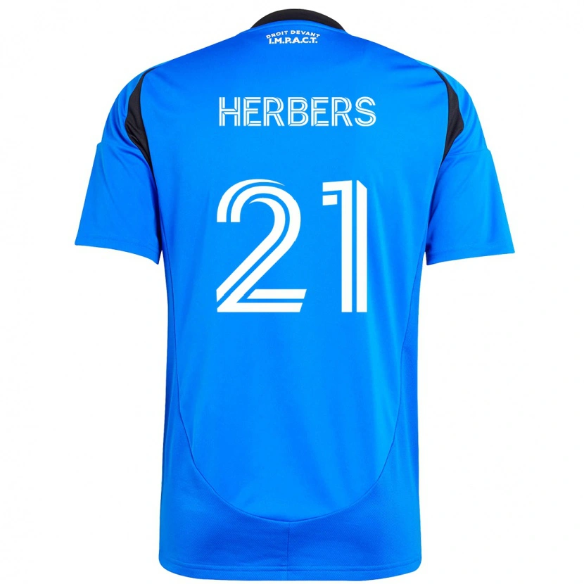 Danxen Homem Camisola Fabian Herbers #21 Azul Escuro Preto Principal 2025/26 Camisa