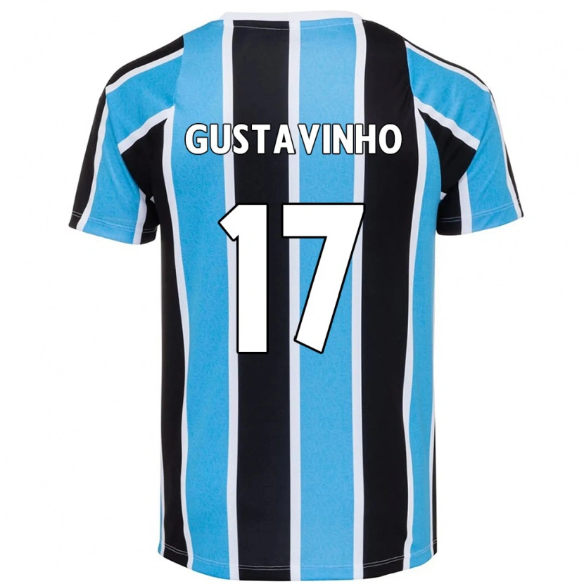 Danxen Homem Camisola Gustavinho #17 Azul Preto Branco Principal 2025/26 Camisa
