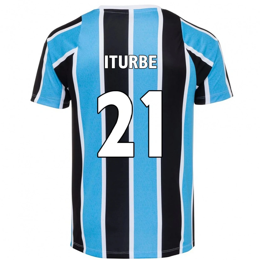 Danxen Homem Camisola Juan Iturbe #21 Azul Preto Branco Principal 2025/26 Camisa