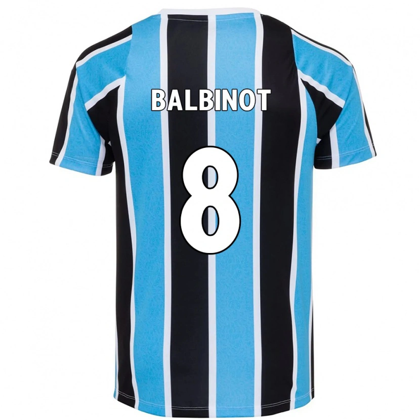 Danxen Homem Camisola Manu Balbinot #8 Azul Preto Branco Principal 2025/26 Camisa