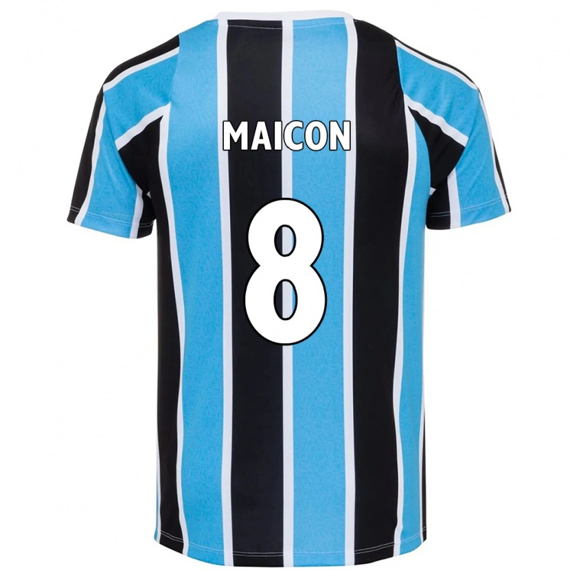 Danxen Homem Camisola Maicon #8 Azul Preto Branco Principal 2025/26 Camisa