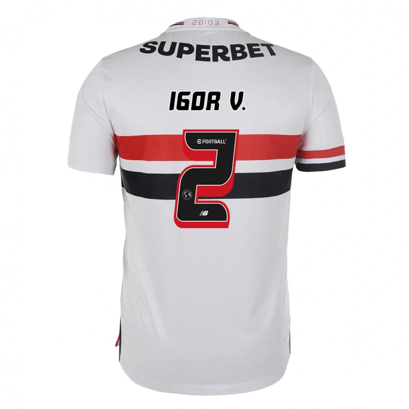 Danxen Homem Camisola Igor Vinícius #2 Vermelho Preto Branco Principal 2025/26 Camisa