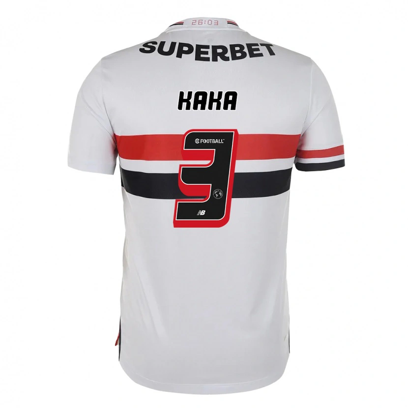Danxen Homem Camisola Kaká #3 Vermelho Preto Branco Principal 2025/26 Camisa