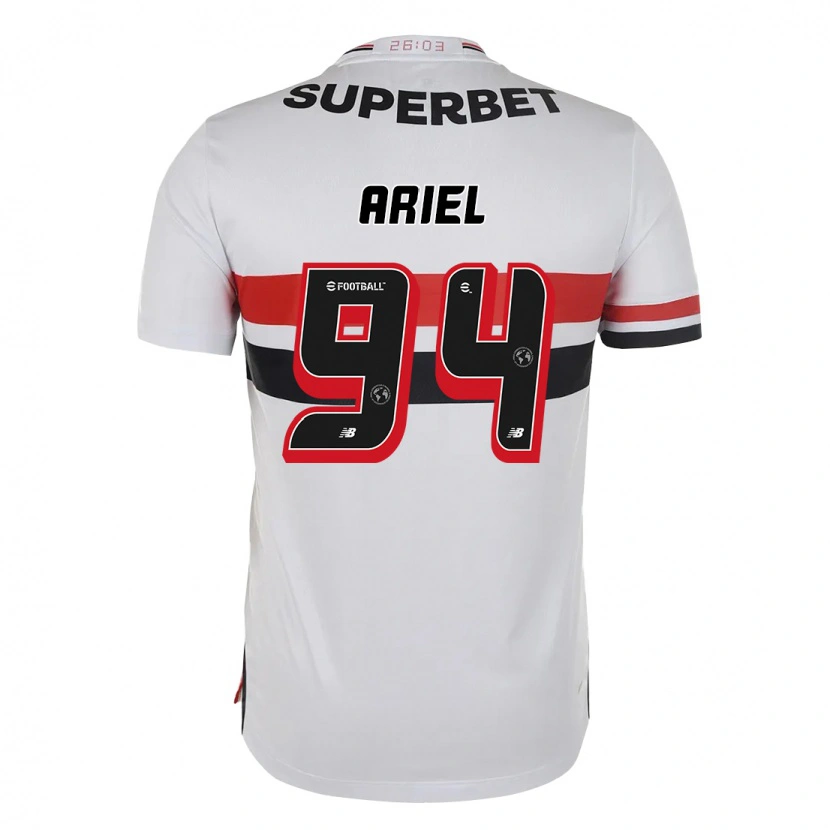 Danxen Homem Camisola Ariel #94 Vermelho Preto Branco Principal 2025/26 Camisa