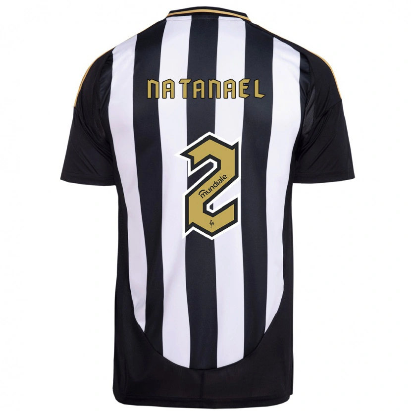 Danxen Homem Camisola Natanael #2 Branco Preto Principal 2025/26 Camisa