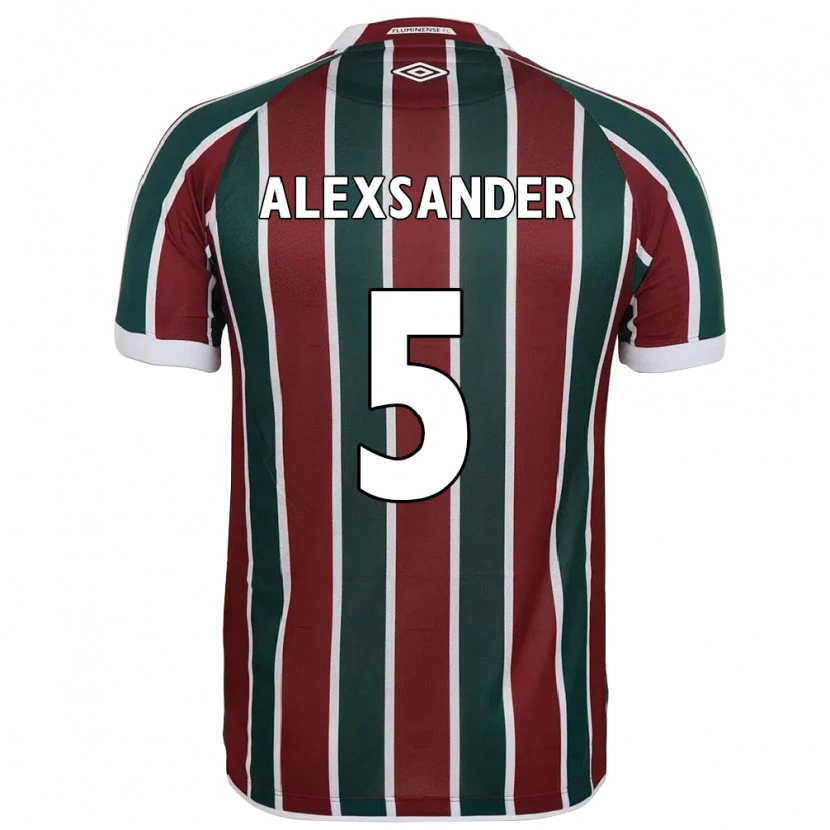 Danxen Homem Camisola Alexsander #5 Verde Bordô Branco Principal 2025/26 Camisa