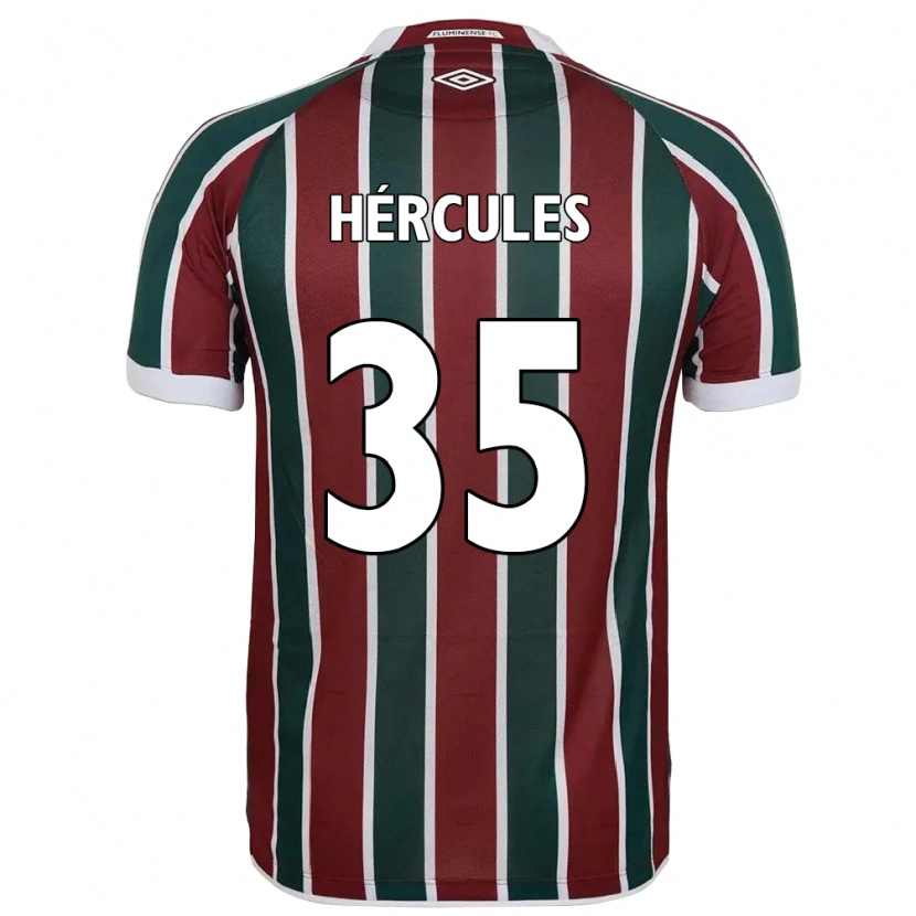Danxen Homem Camisola Hércules #35 Verde Bordô Branco Principal 2025/26 Camisa