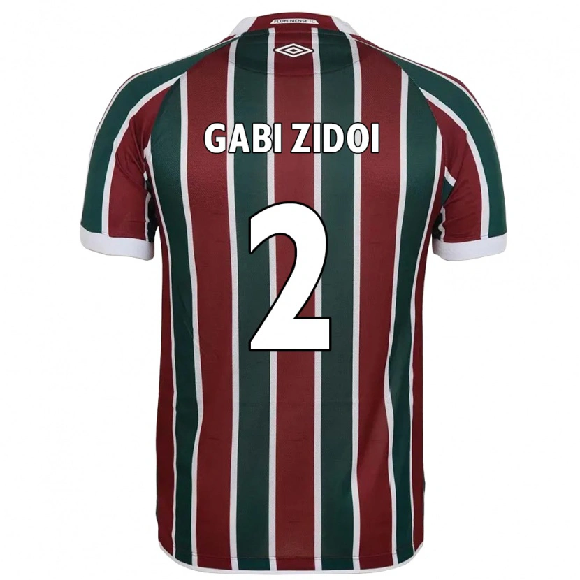 Danxen Homem Camisola Gabi Zidoi #2 Verde Bordô Branco Principal 2025/26 Camisa