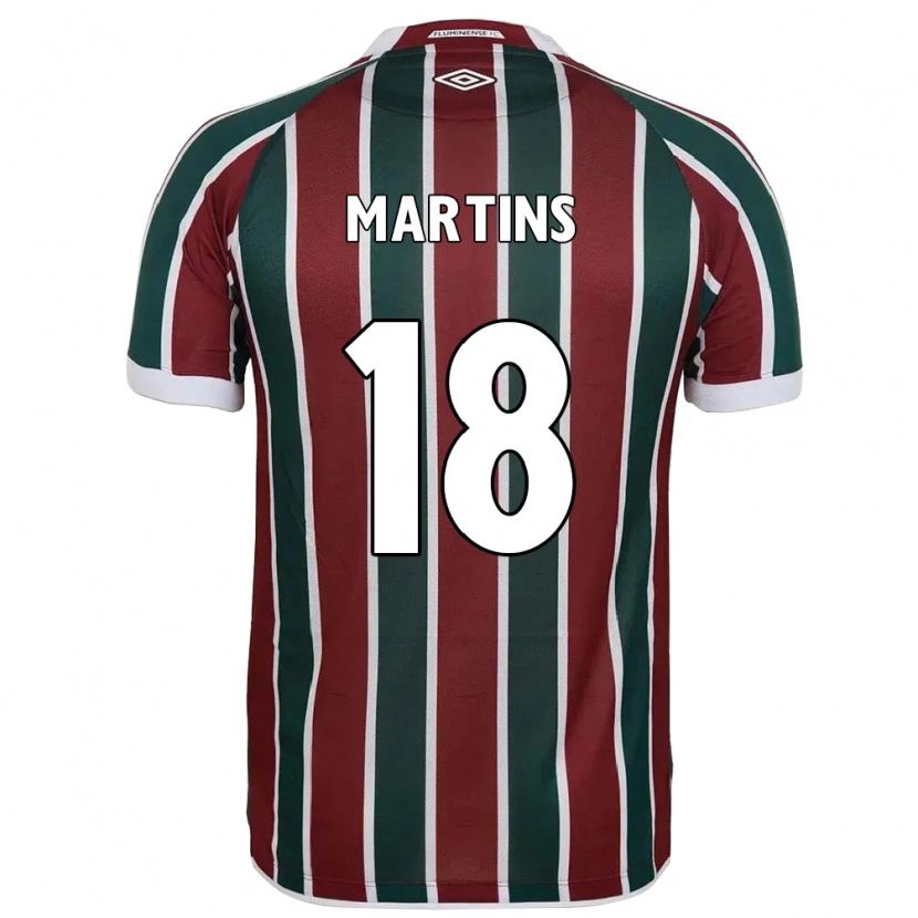 Danxen Homem Camisola Matheus Martins #18 Verde Bordô Branco Principal 2025/26 Camisa