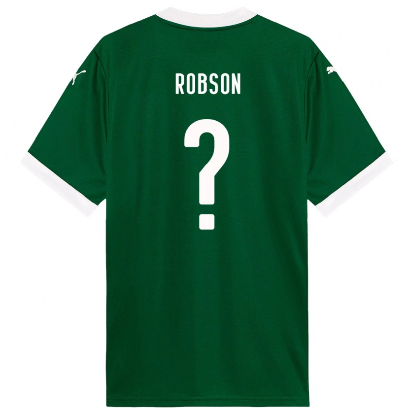 Danxen Homem Camisola Robson #0 Verde Branco Principal 2025/26 Camisa