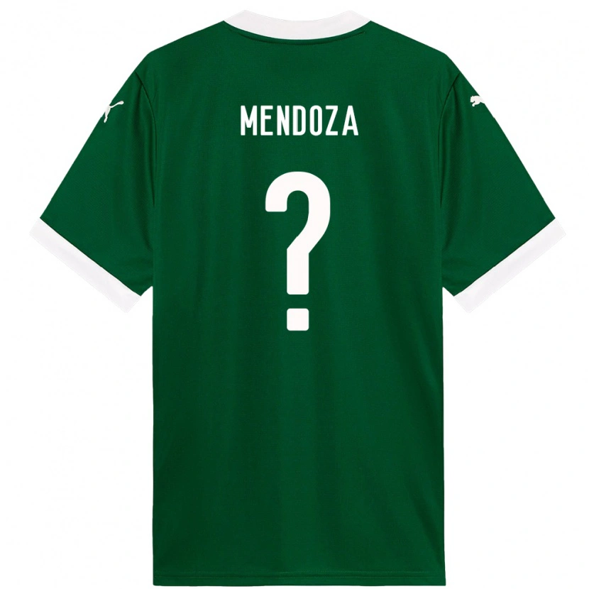 Danxen Homem Camisola Beymar Mendoza #0 Verde Branco Principal 2025/26 Camisa