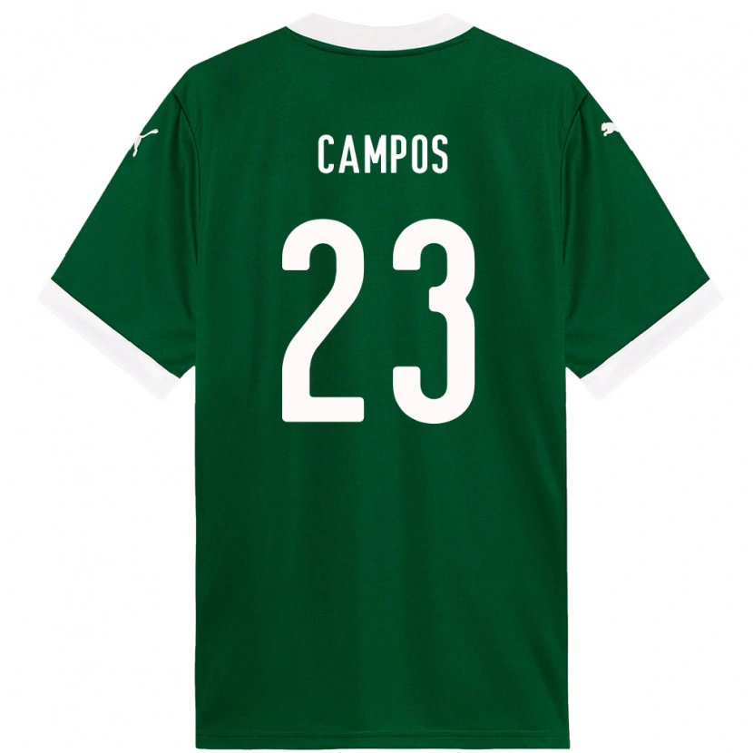 Danxen Homem Camisola Victor Campos #23 Verde Branco Principal 2025/26 Camisa