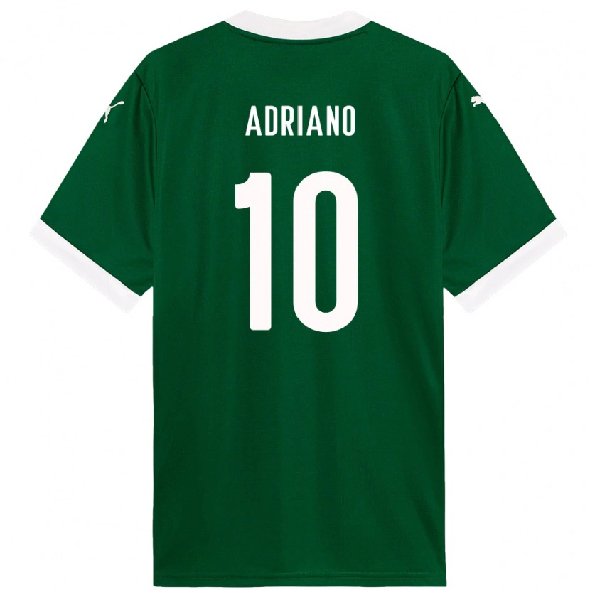 Danxen Homem Camisola Luiz Adriano #10 Verde Branco Principal 2025/26 Camisa