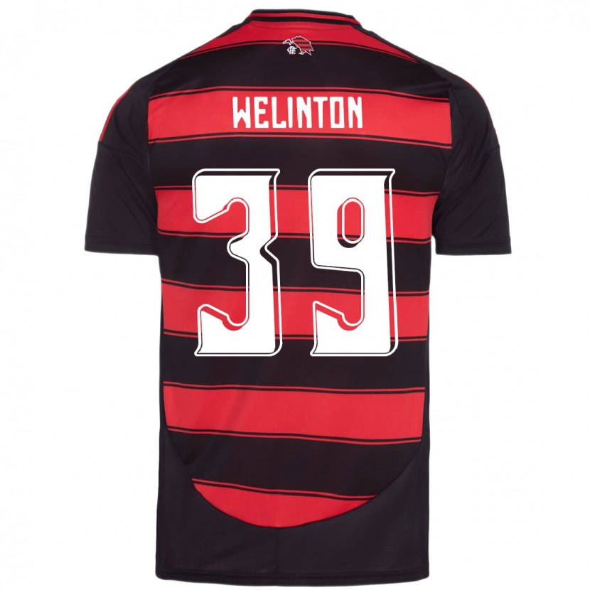 Danxen Homem Camisola Zé Welinton #39 Vermelho Preto Principal 2025/26 Camisa