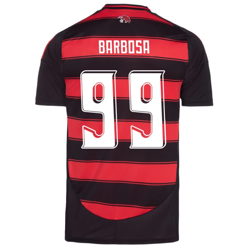 Danxen Homem Camisola Gabriel Barbosa #99 Vermelho Preto Principal 2025/26 Camisa