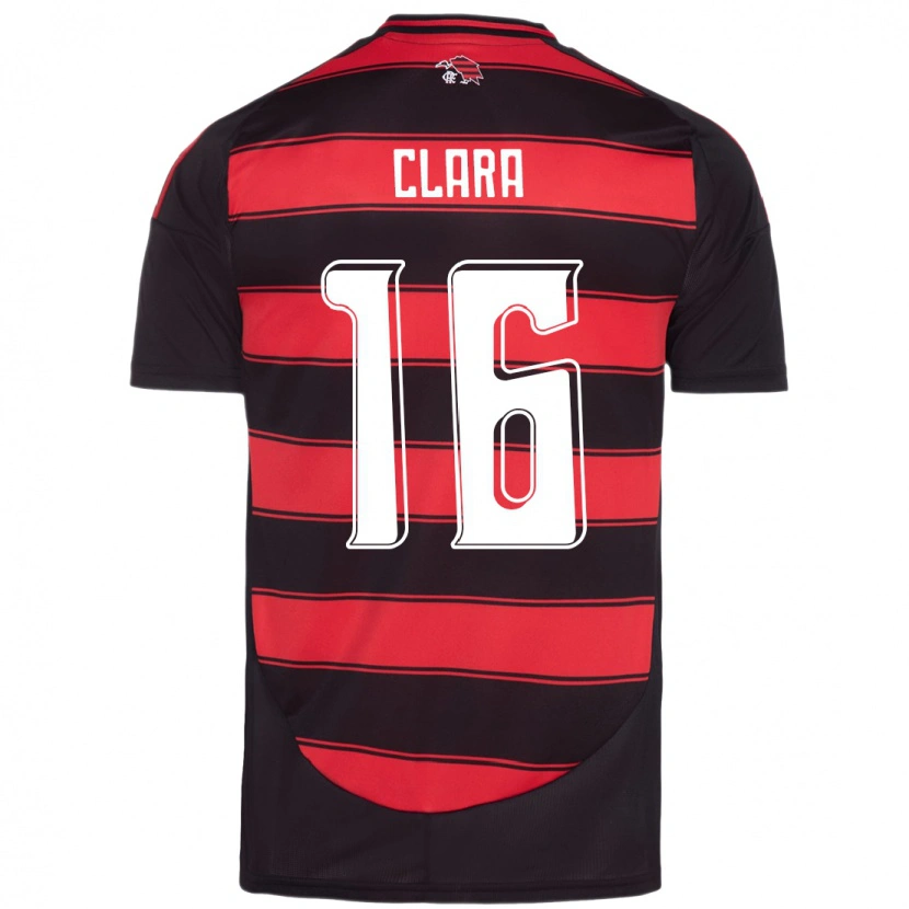 Danxen Homem Camisola Ana Clara #16 Vermelho Preto Principal 2025/26 Camisa