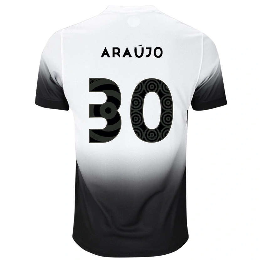Danxen Homem Camisola Matheus Araujo #30 Branco Preto Principal 2025/26 Camisa