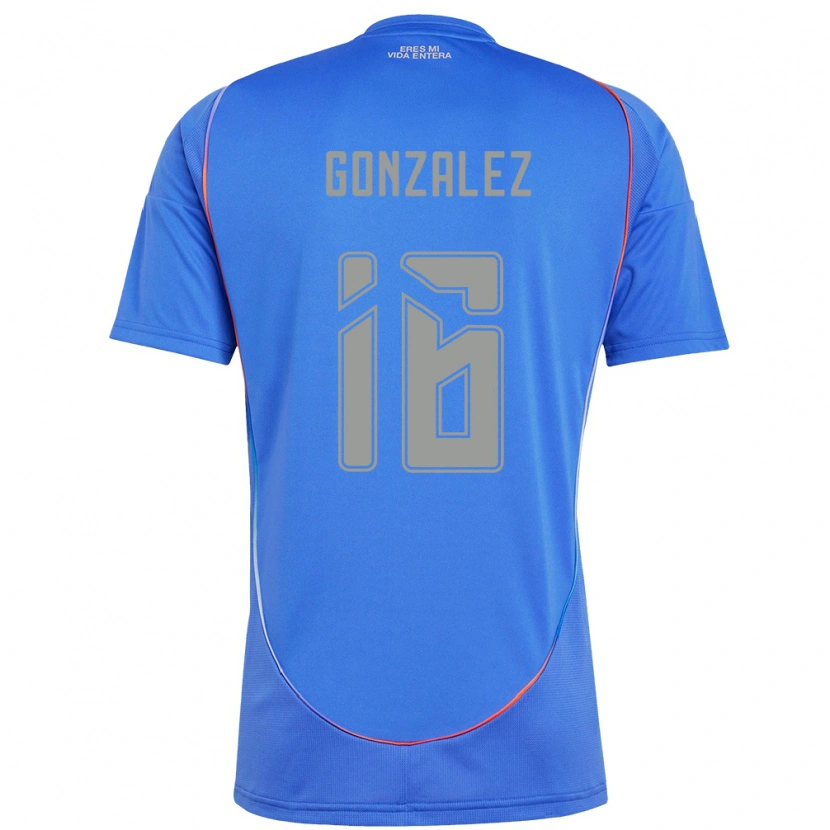 Danxen Homem Camisola Monserratt González #16 Azul Celeste Principal 2025/26 Camisa