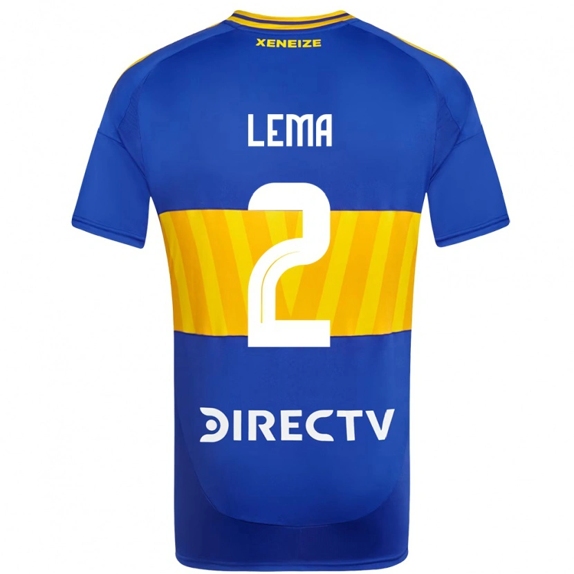 Danxen Homem Camisola Cristian Lema #2 Azul Royal Amarelo Principal 2025/26 Camisa