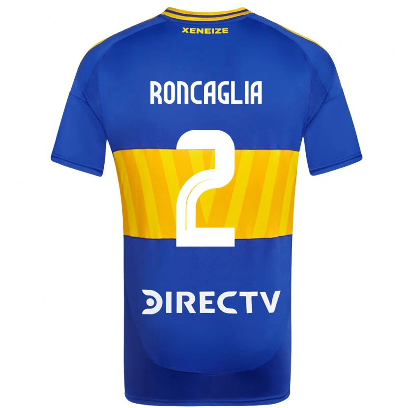 Danxen Homem Camisola Facundo Roncaglia #2 Azul Royal Amarelo Principal 2025/26 Camisa