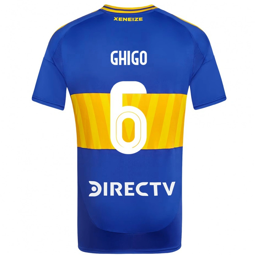 Danxen Homem Camisola Cecilia Ghigo #6 Azul Royal Amarelo Principal 2025/26 Camisa