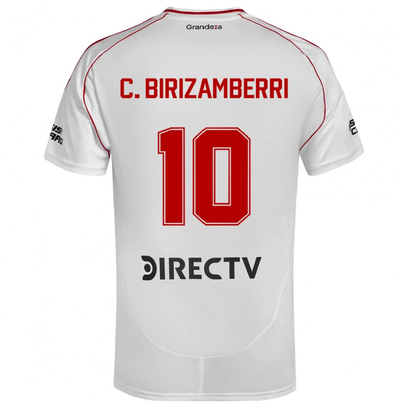Danxen Homem Camisola Carolina Birizamberri #10 Branco Vermelho Principal 2025/26 Camisa