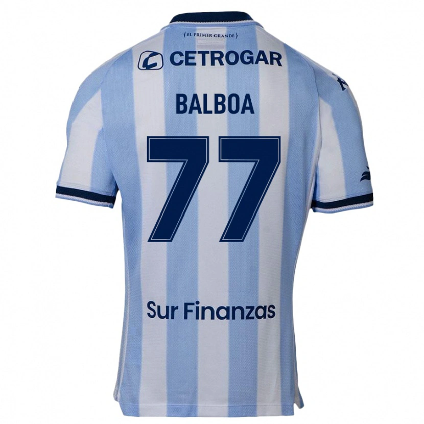 Danxen Homem Camisola Adrián Balboa #77 Azul Celeste Principal 2025/26 Camisa