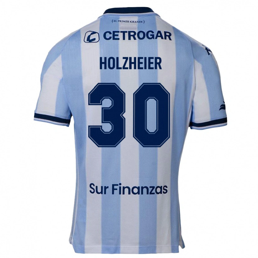 Danxen Homem Camisola Agostina Holzheier #30 Azul Celeste Principal 2025/26 Camisa