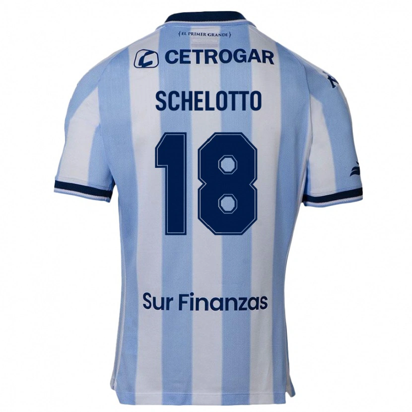 Danxen Homem Camisola Ezequiel Schelotto #18 Azul Celeste Principal 2025/26 Camisa